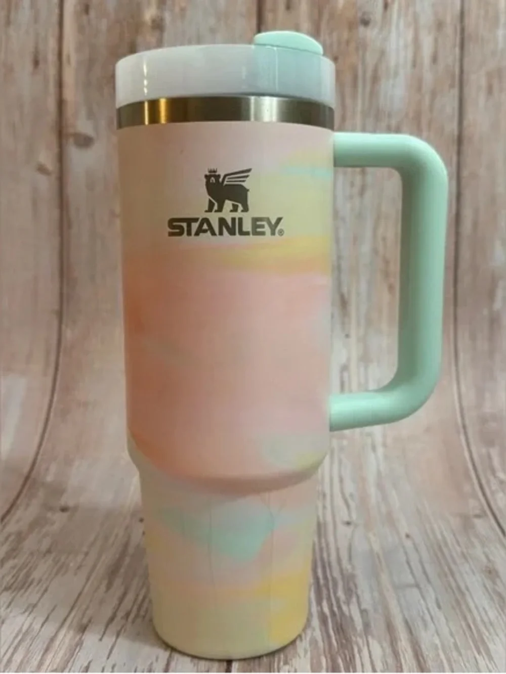 🍾 Stanley 30oz Quencher warm Serene BrushStrokes Taylor swift Tie-Dye cup VIRAL